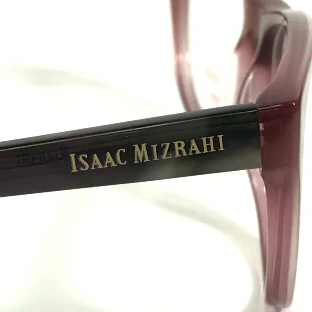 Isaac Mizrahi Eyeglasses Frames IM30034 Clear Purple Tortoise Cat Eye 52-16-135